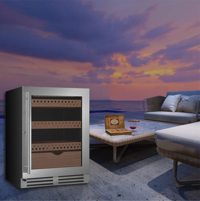Inverter Compressor Digital Display Cigar Refrigerator